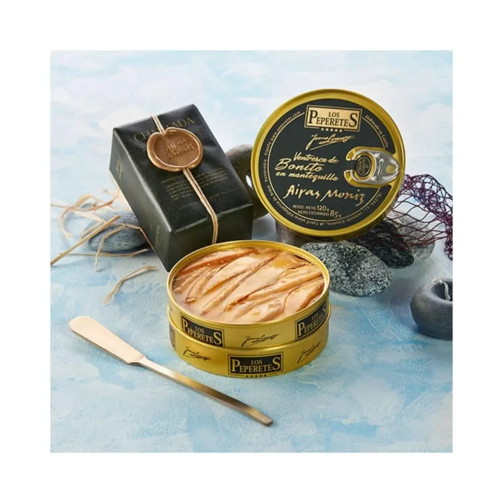 Nuevo lanzamiento de Conservas Peperetes, Ventresca de Bonito con Mantequilla de Airas Moniz - La Tienda de las Conservas