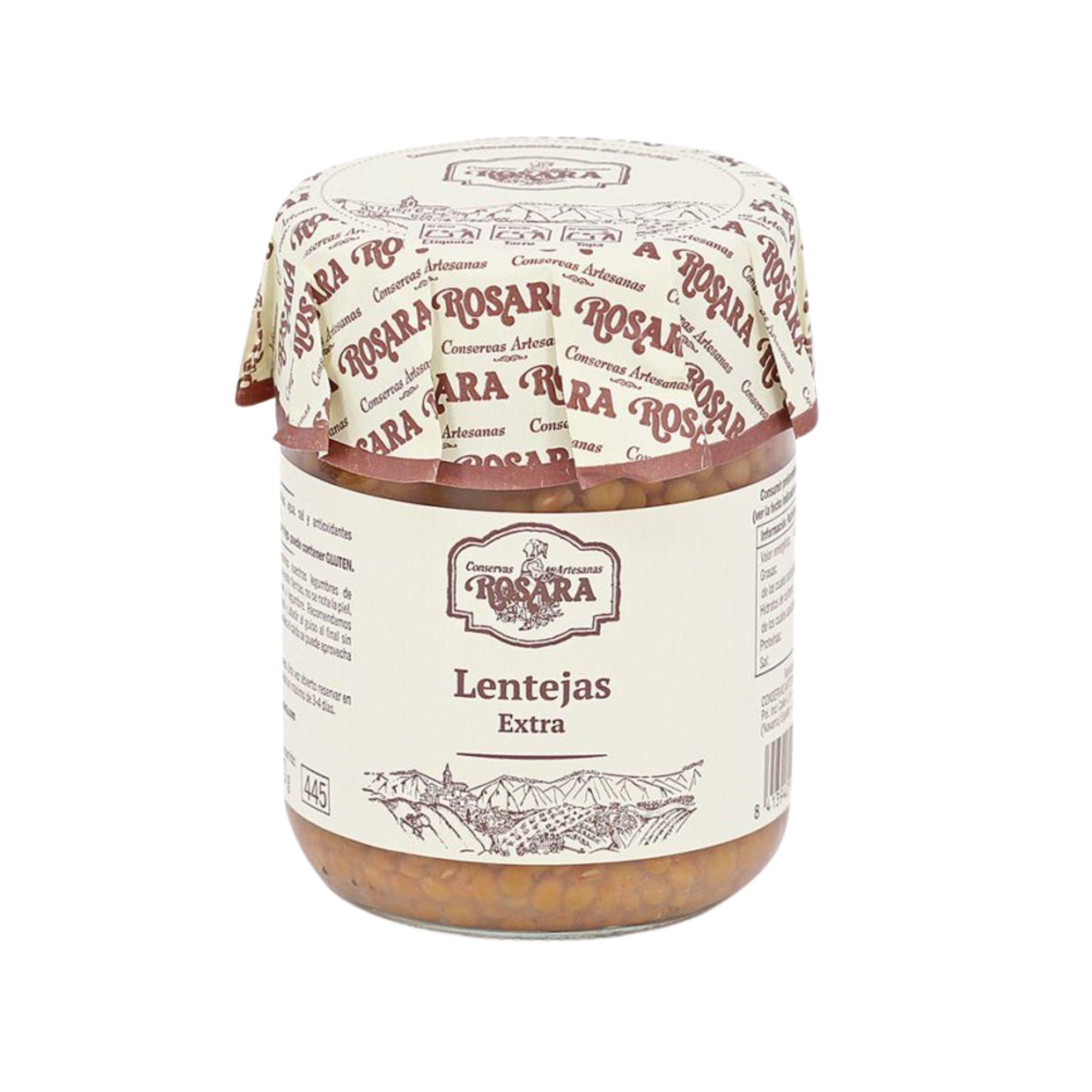 Brown Lentils Jar 445 ml | Conservas Rosara