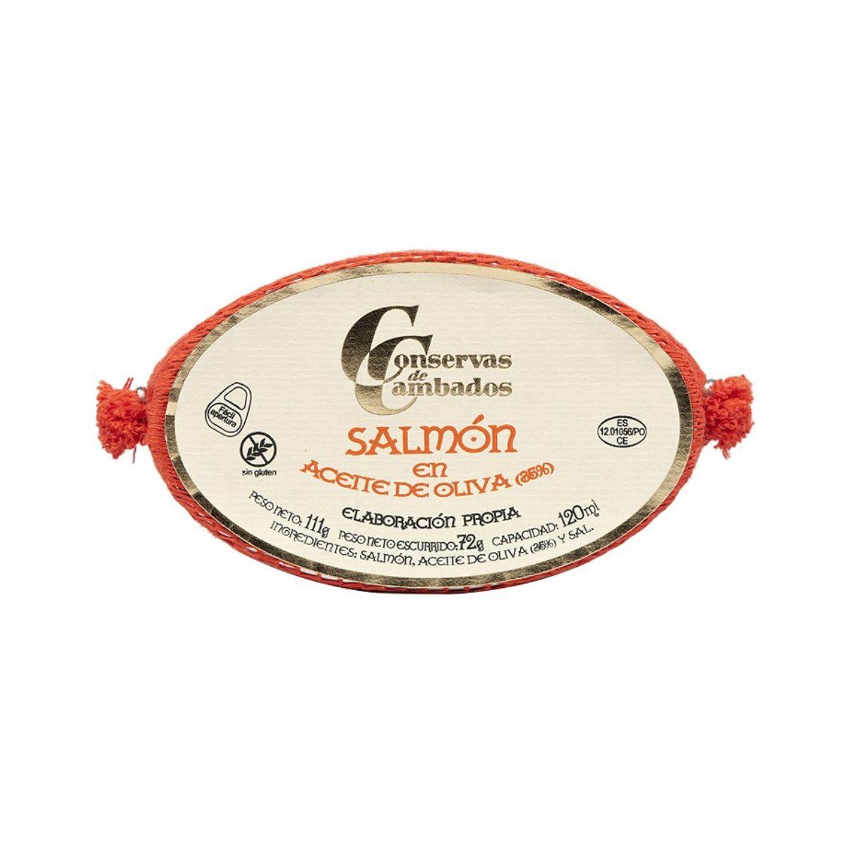 Presentación tradicional con red, el sello de calidad al comprar salmon conservas de cambados.