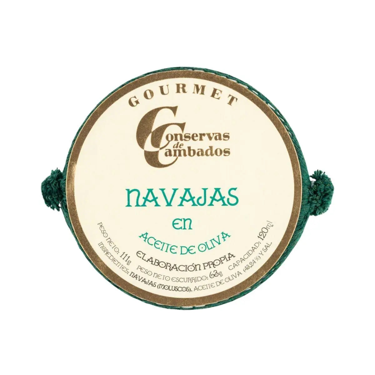 Navajas al natural 8/12 piezas Conservas de Cambados Conservas de Cambados