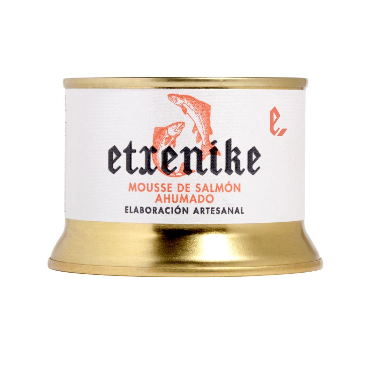 Tarro T-180 de 180 g de mousse de salmón ahumado de Conservas Etxenike