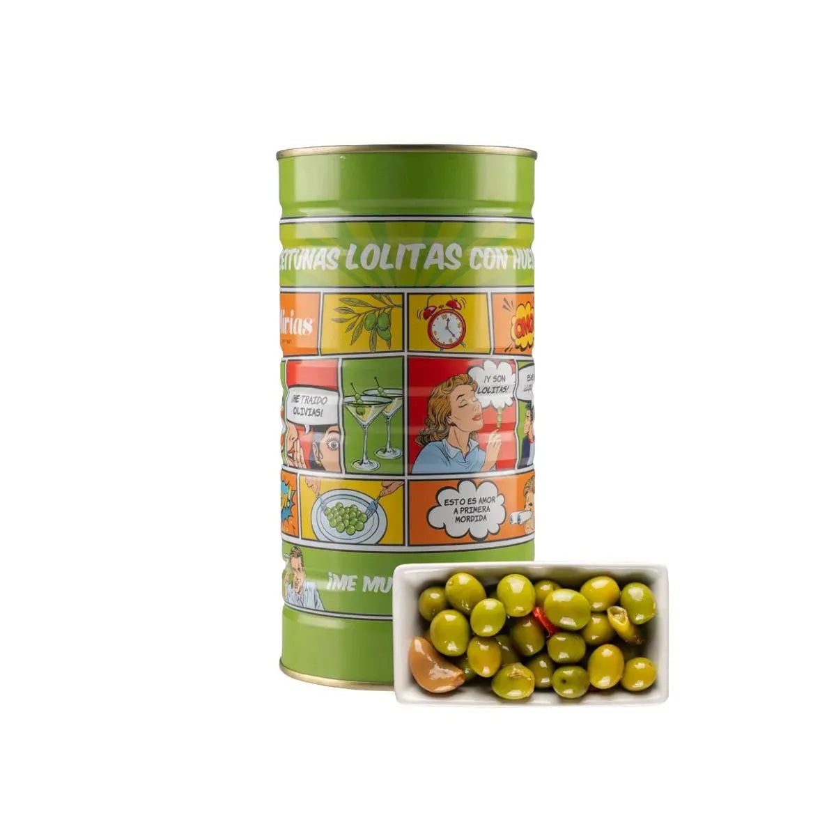 Tarro de 370 ml de aceitunas Lolitas con hueso de Olivias by Tast