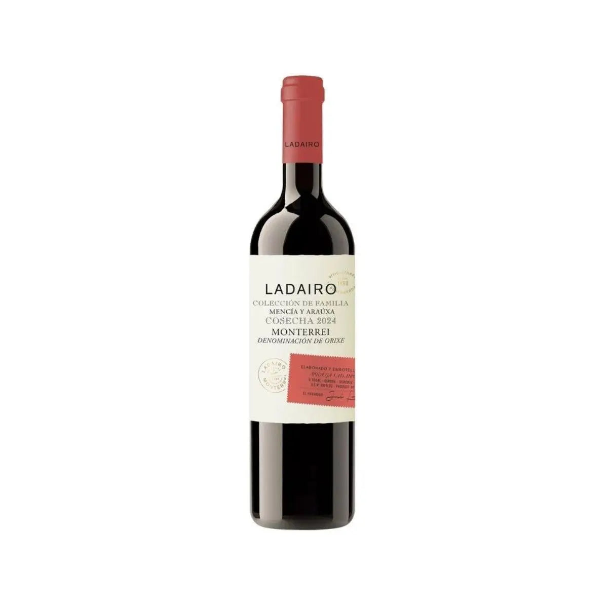 Botella de vino tinto Ladairo Mencía, D.O. Monterrei