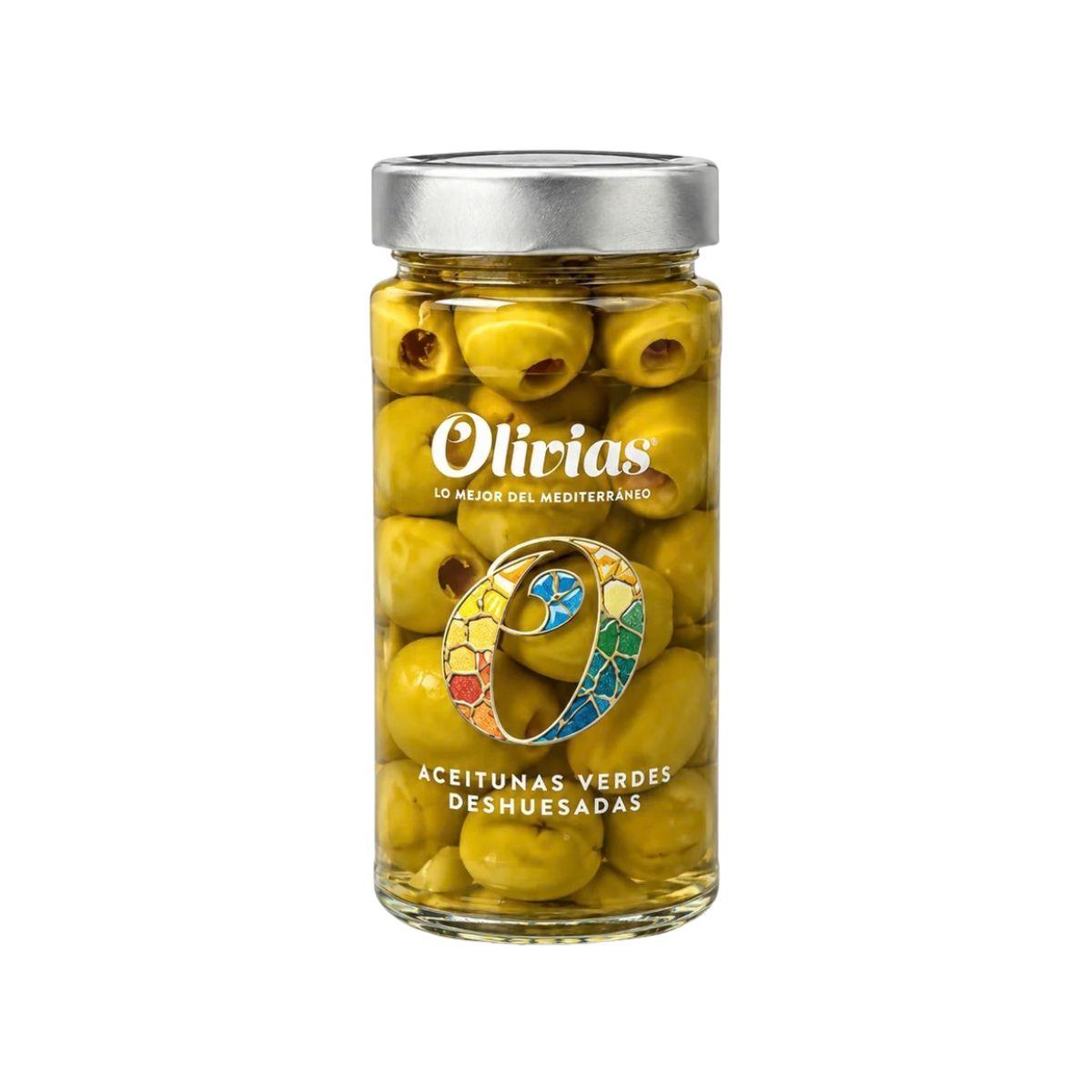 Tarro de 370 ml de aceitunas verdes gordal deshuesadas de Olivias by Tast