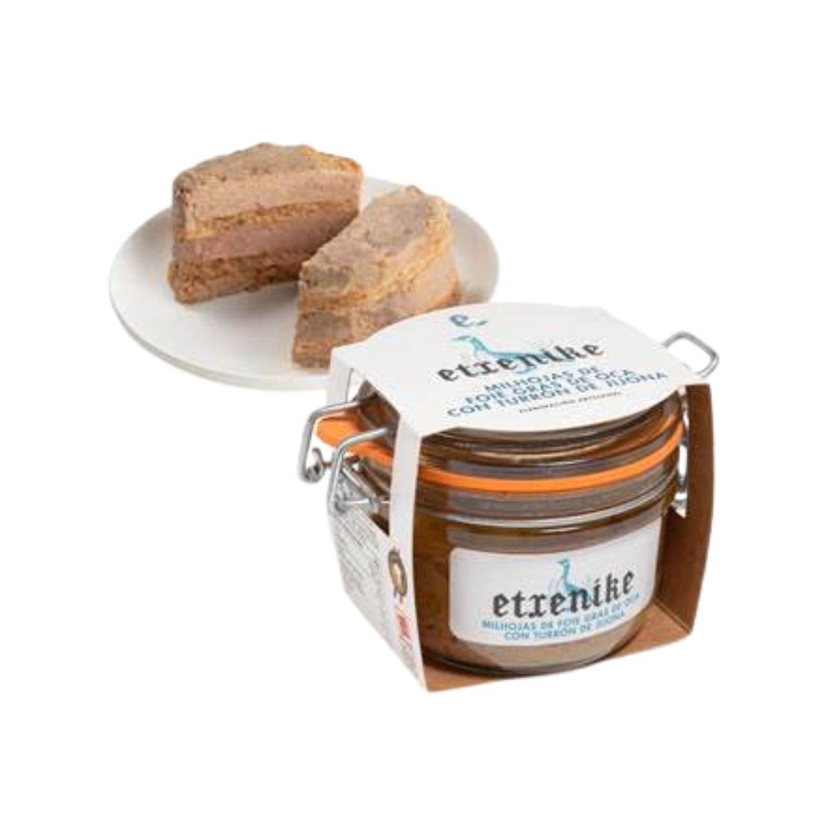 Millefoglie di foie gras d'oca con torrone di Jijona T-125 | Conservas Etxenike