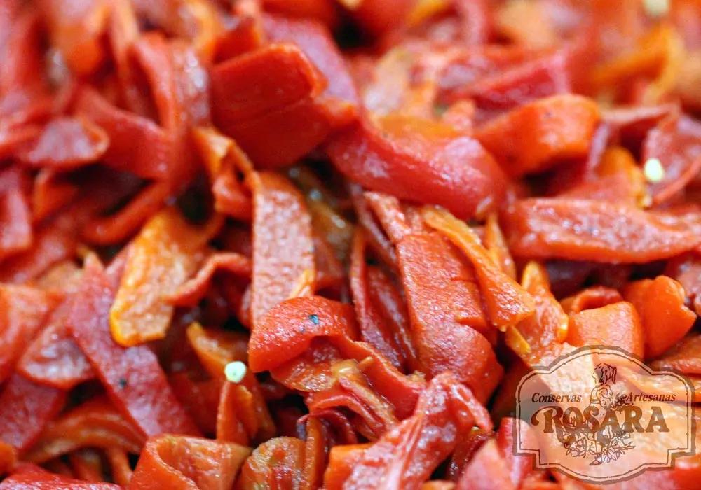 Tiras de Pimientos del piquillo de Lodosa en su jugo | ROSARA Conservas Rosara