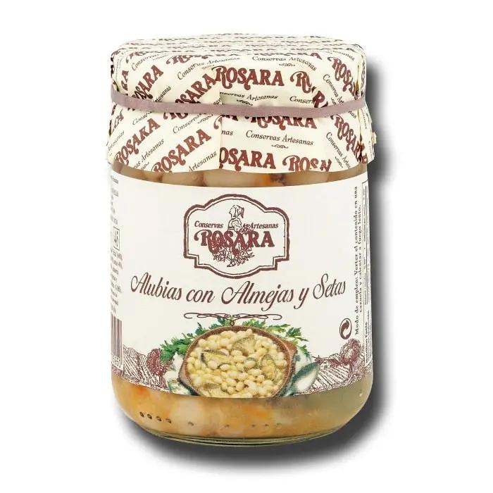 Alubias con almejas y setas Tarro 445 ml | Conservas ROSARA Conservas Rosara