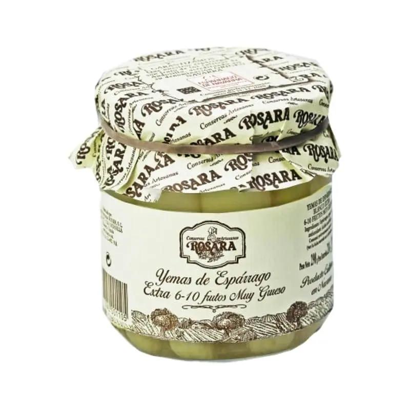 Yemas de Esparragos de Navarra tarro 6/10 FRUTOS | Conservas ROSARA Conservas Rosara