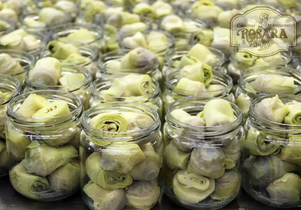 Corazones de alcachofa Tarro 370 ml 6/12 uds | Conservas Rosara Conservas Rosara