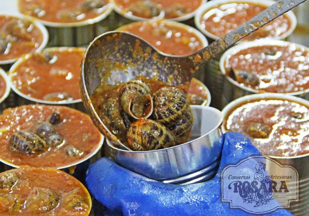 CARACOLES GUISADOS LATA 425 ml. | Conservas ROSARA Conservas Rosara
