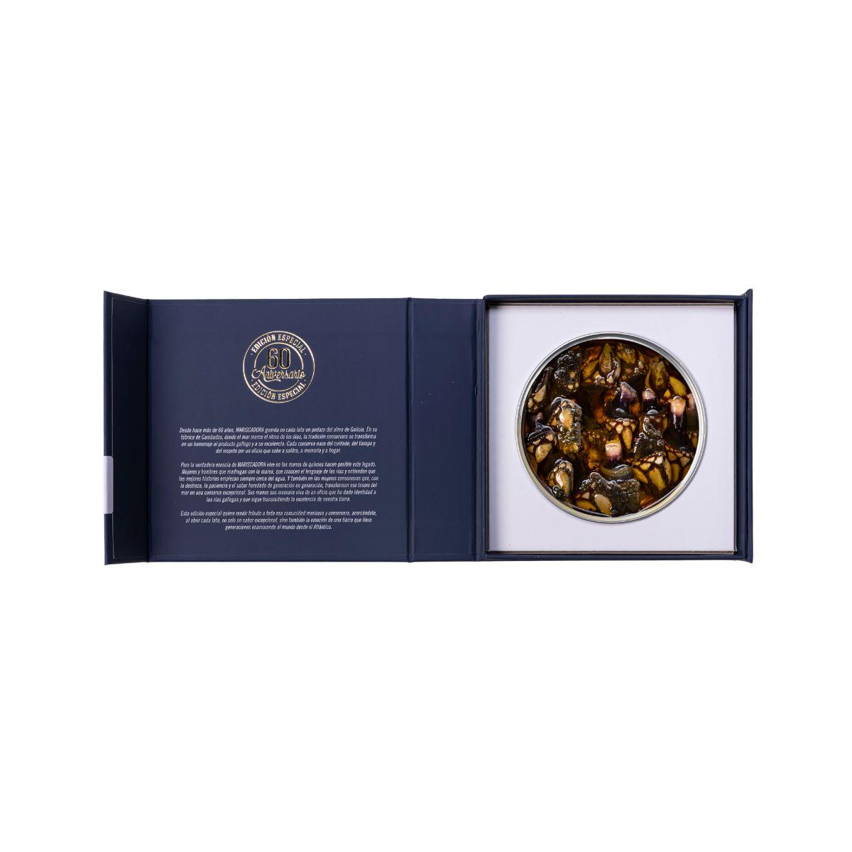 Conserva de percebes gallegos Mariscadora en aceite de oliva virgen extra