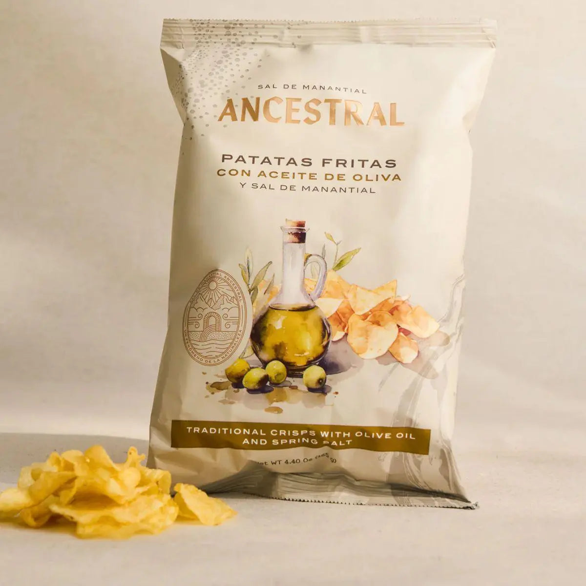 Patatas Fritas en Aceite de Oliva 100% y Sal de Manantial Ancestral Sal de manantial Ancestral La Tienda de las Conservas