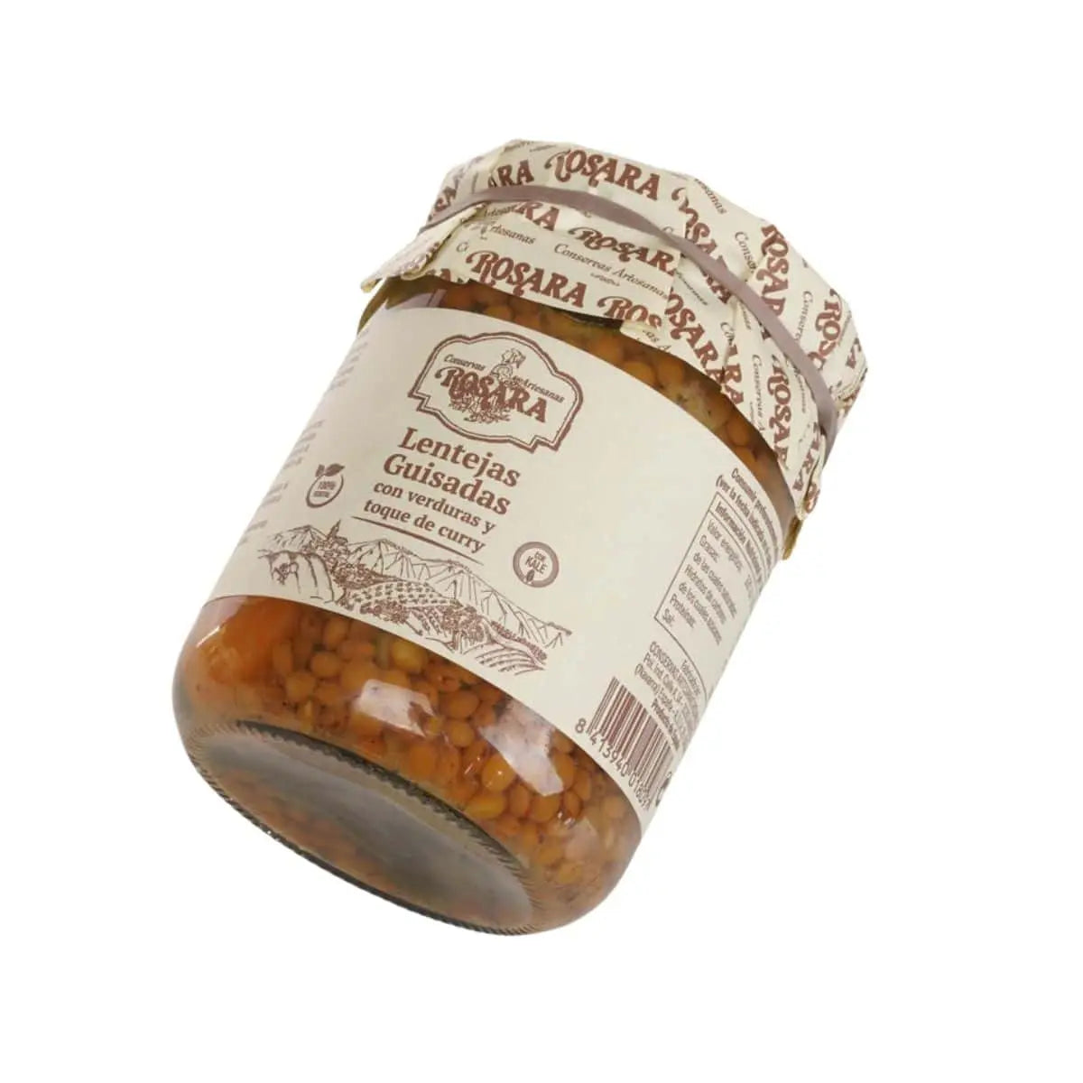Lentejas guisadas con verduras y curry tarro 425 ml | Conservas Rosara Conservas Rosara