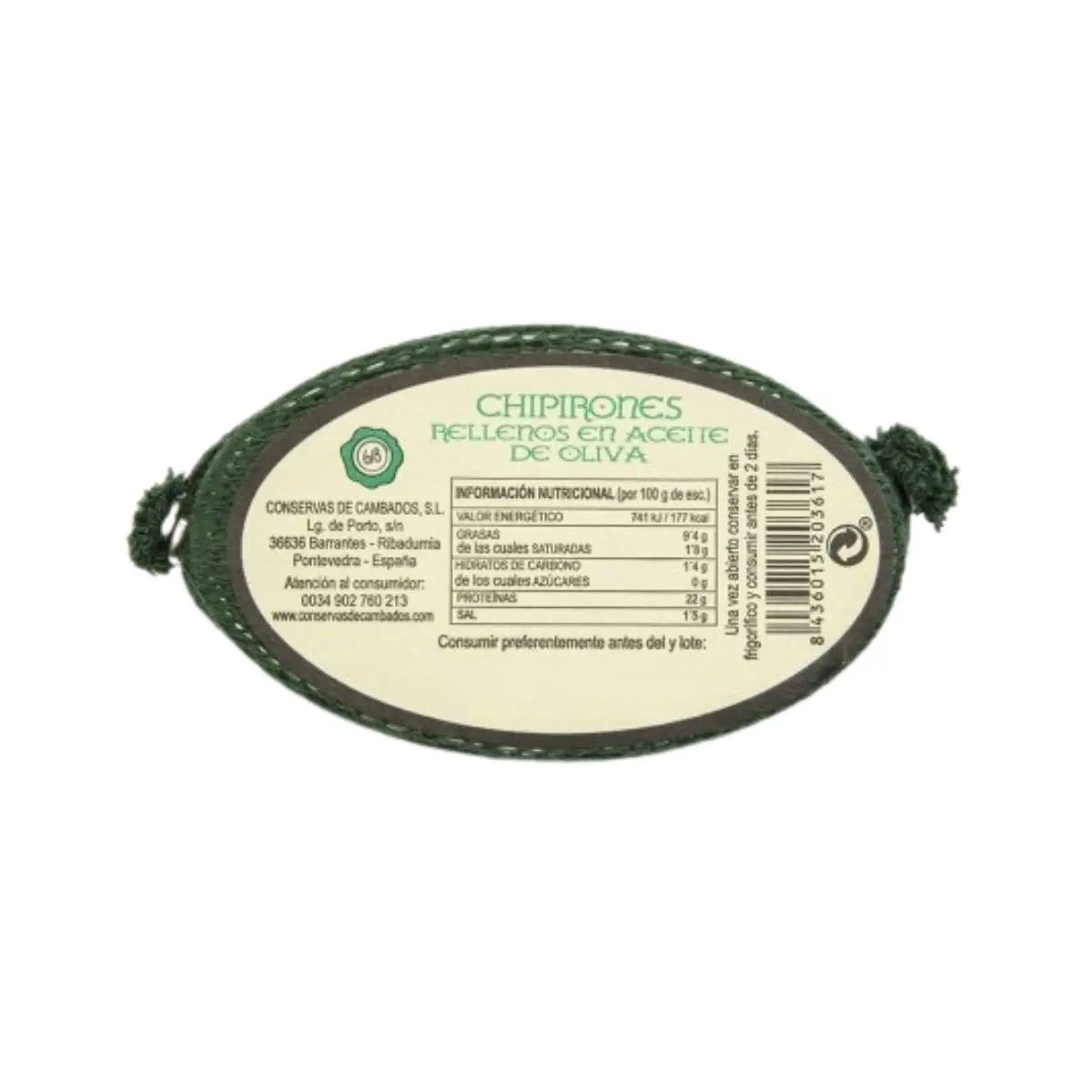 Chipirones rellenos en AO 6/8 pzas | Conservas de Cambados Conservas de Cambados