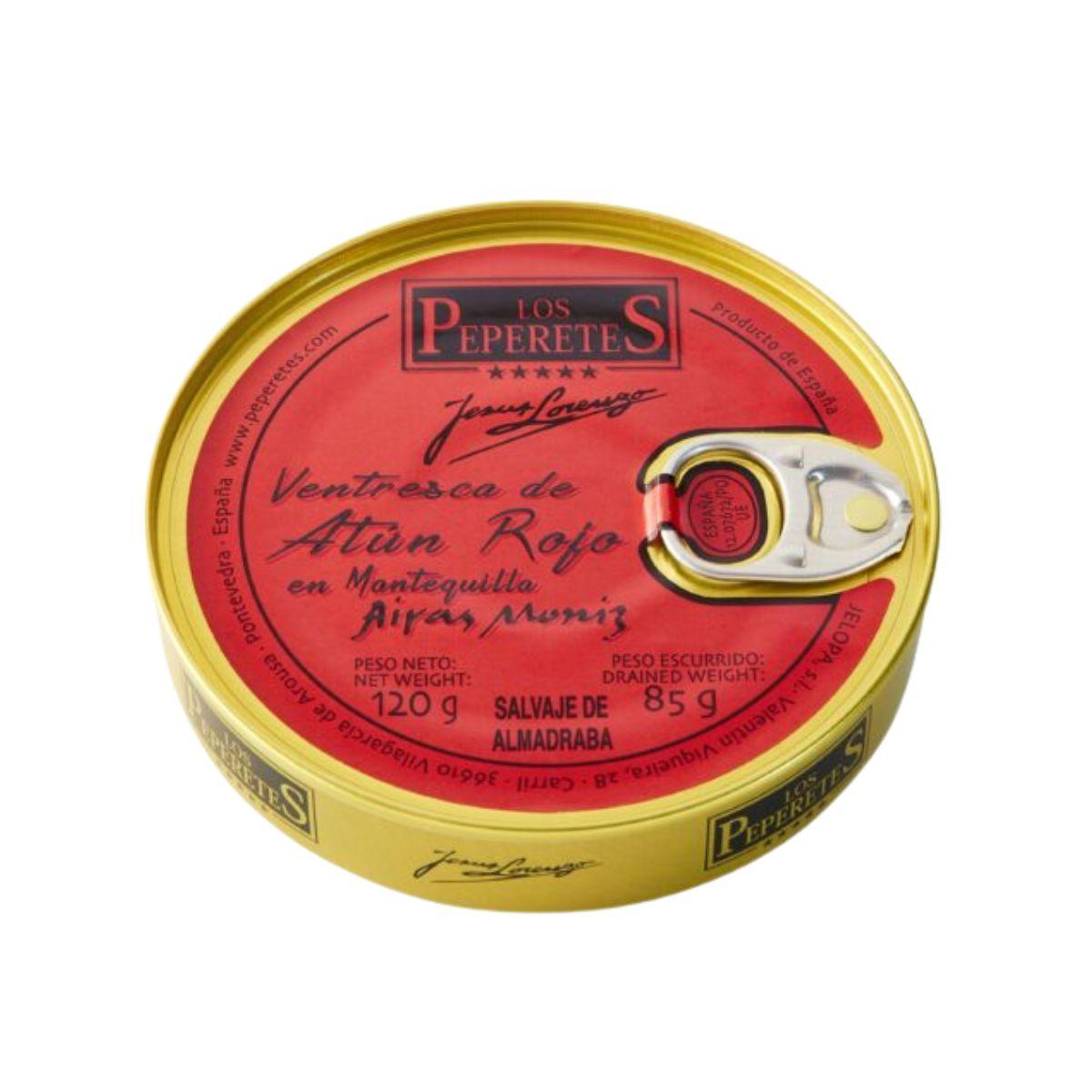 Estuche exclusivo, la mejor presentación al comprar ventresca atun rojo mantequilla los peperetes.