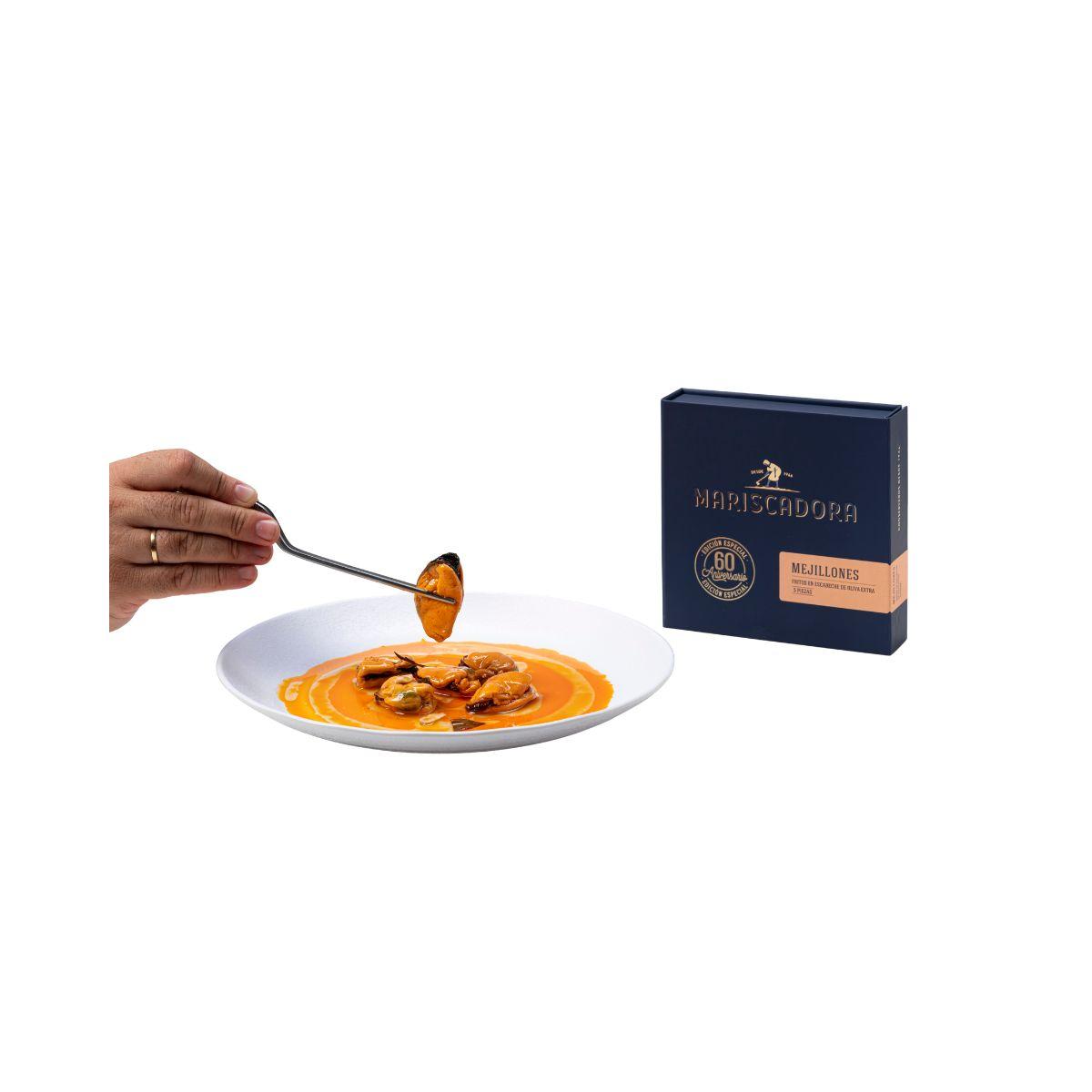 Mejillones en escabeche Mariscadora 4/6 piezas, lata RO-120