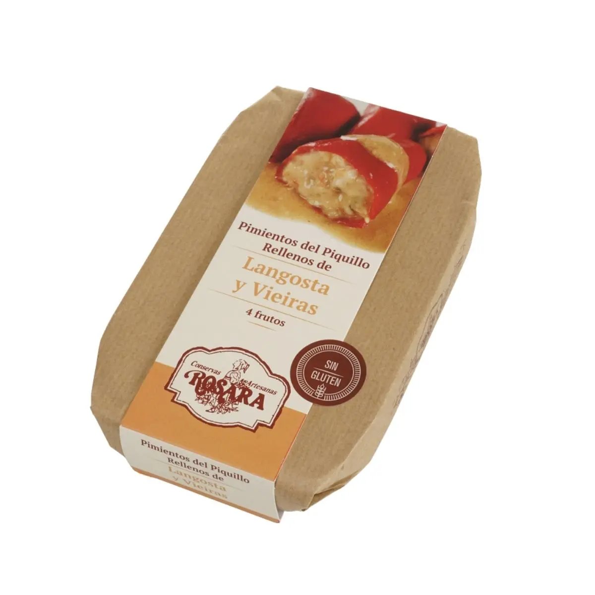 Pimientos del Piquillo rellenos de Langosta y Vieiras | ROSARA Conservas Rosara