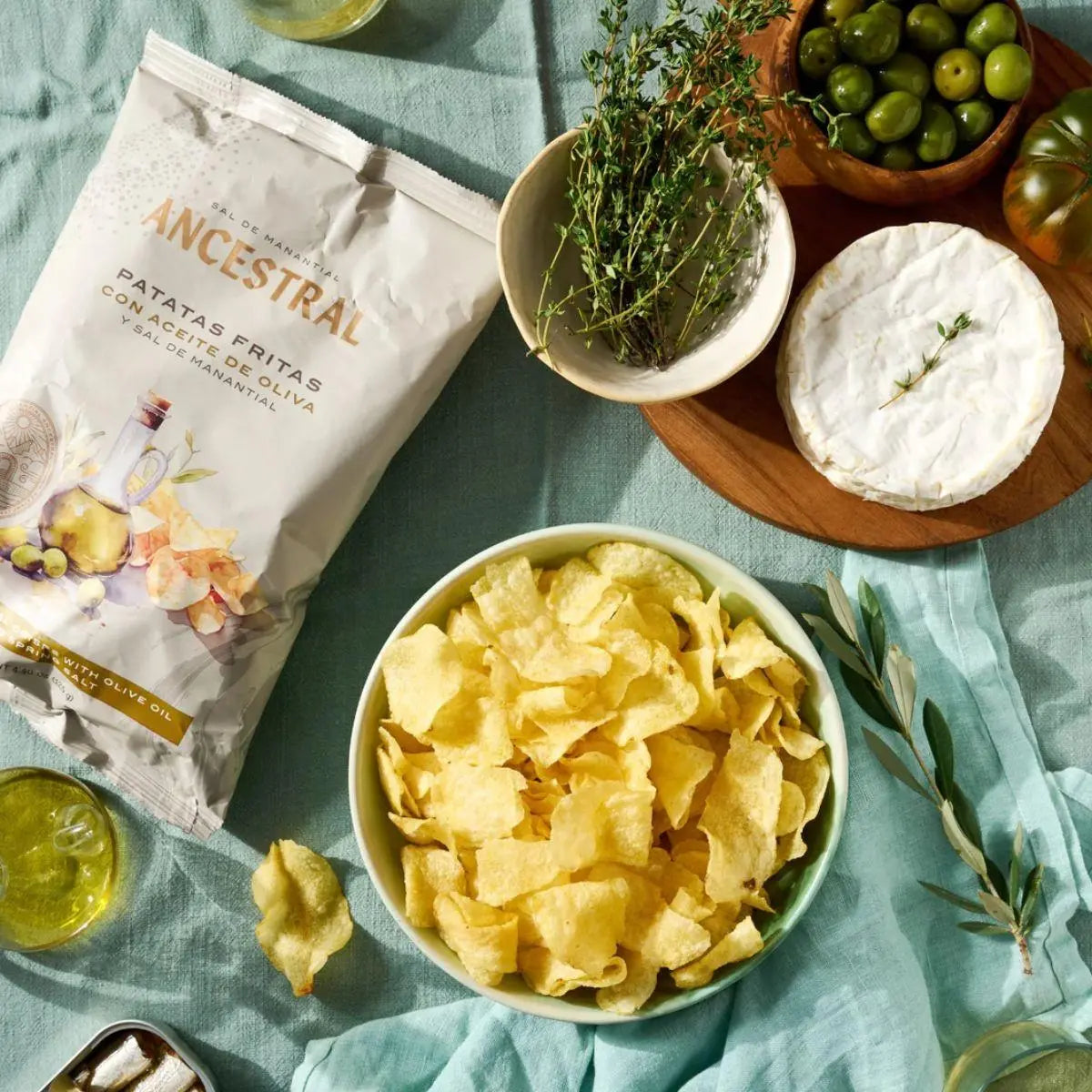 Patatas Fritas en Aceite de Oliva 100% y Sal de Manantial Ancestral Sal de manantial Ancestral La Tienda de las Conservas