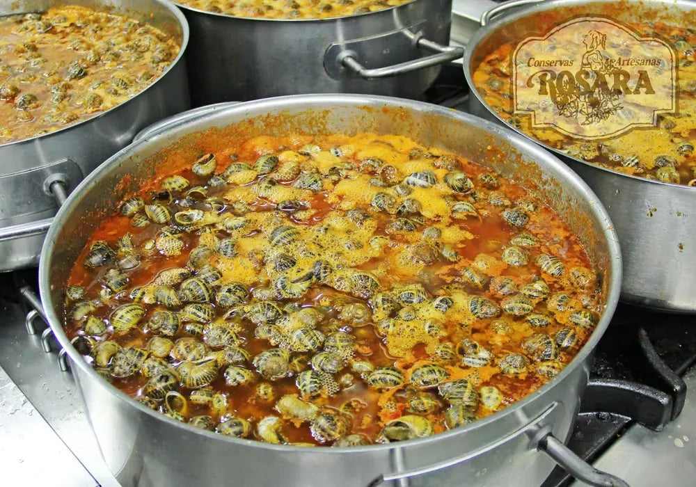 CARACOLES GUISADOS LATA 425 ml. | Conservas ROSARA Conservas Rosara