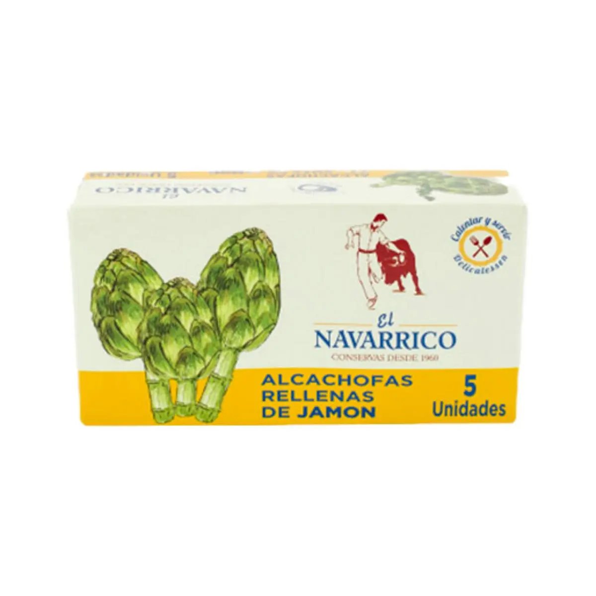 Alcachofas rellenas de jamón 5 unidades | Conservas El Navarrico Conservas El Navarrico