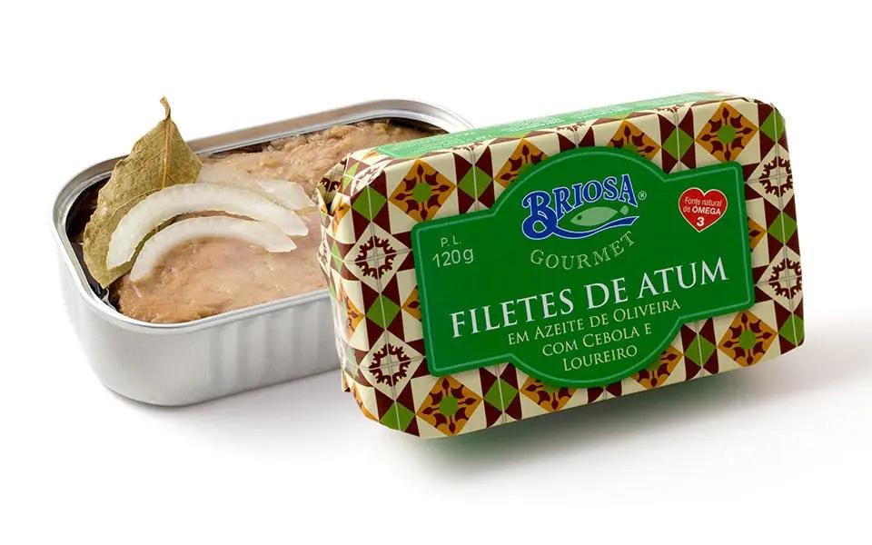 Lomos de atún en aceite de oliva con cebolla y laurel | Briosa Gourmet Briosa Gourmet