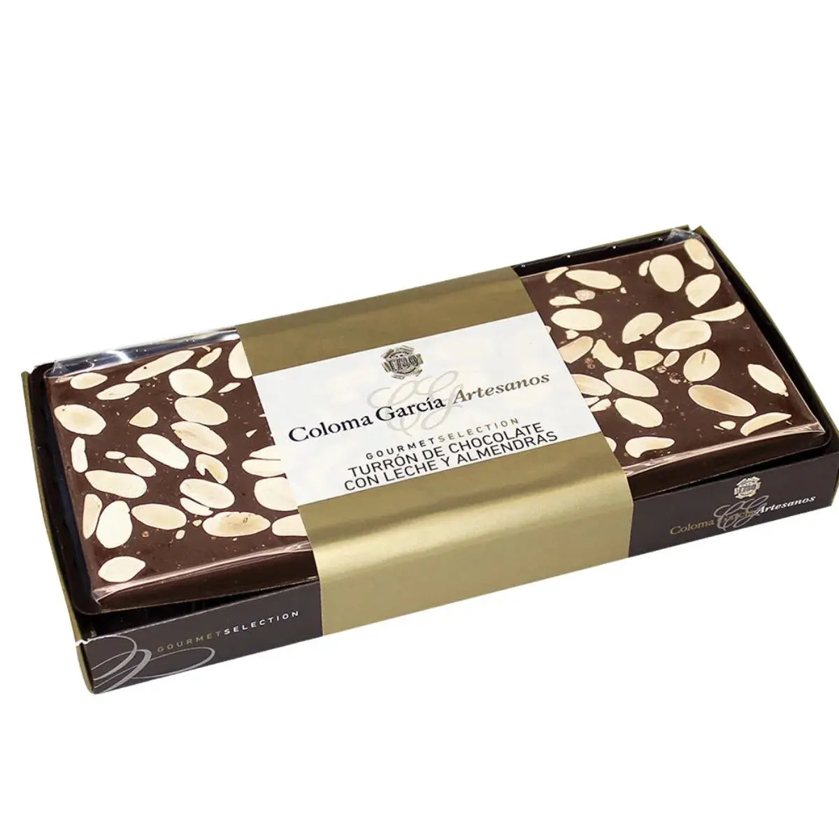 Bandeja Turrón de Chocolate con Leche y Almendras Coloma Garcia