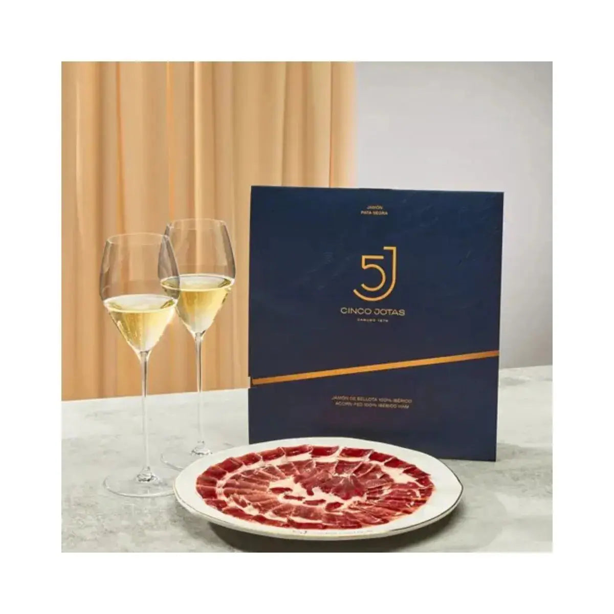 Jamón Cinco Jotas loncheado 80 gr De bellota 100% ibérico Cinco Jotas