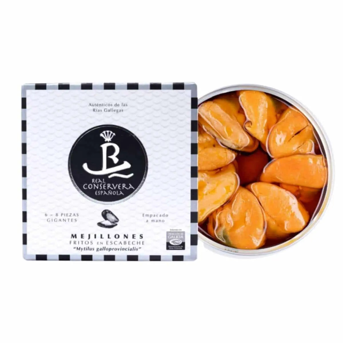 Mejillones en escabeche 7/9 piezas grandes | Real Conservera Española Real Conservera Española