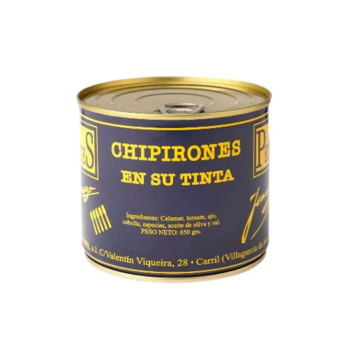 Chipirones en su tinta 600 gr | Los Peperetes Conservas Los Peperetes