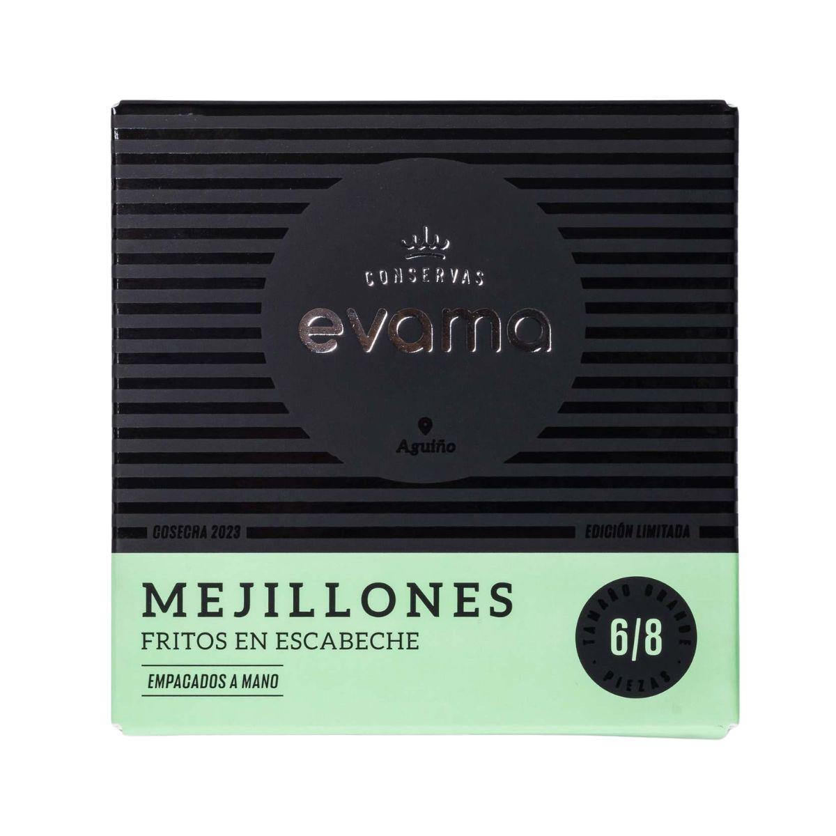 Mejillones Gigantes en escabeche 6/8 piezas Conservas Evama