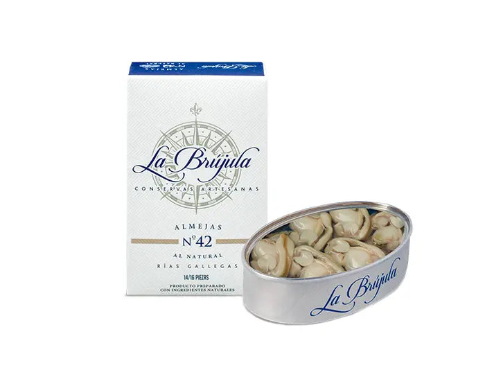Almejas al Natural 14/16 Pieza - Conservas La Brújula
