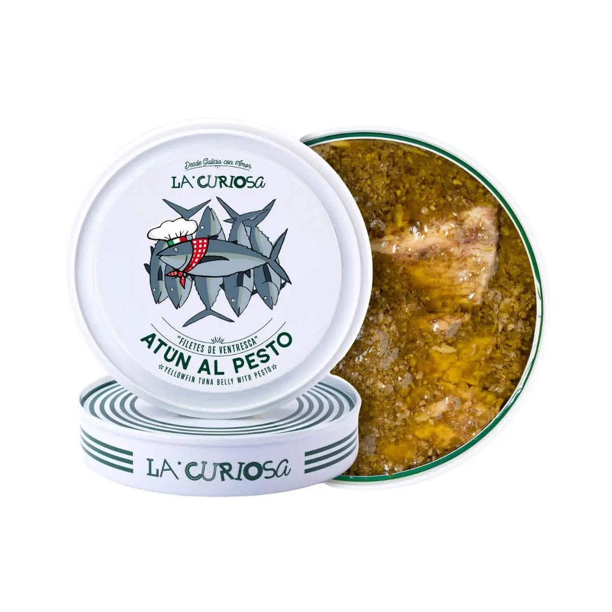 Ventresca de atún al pesto Conesrvas La Curiosa