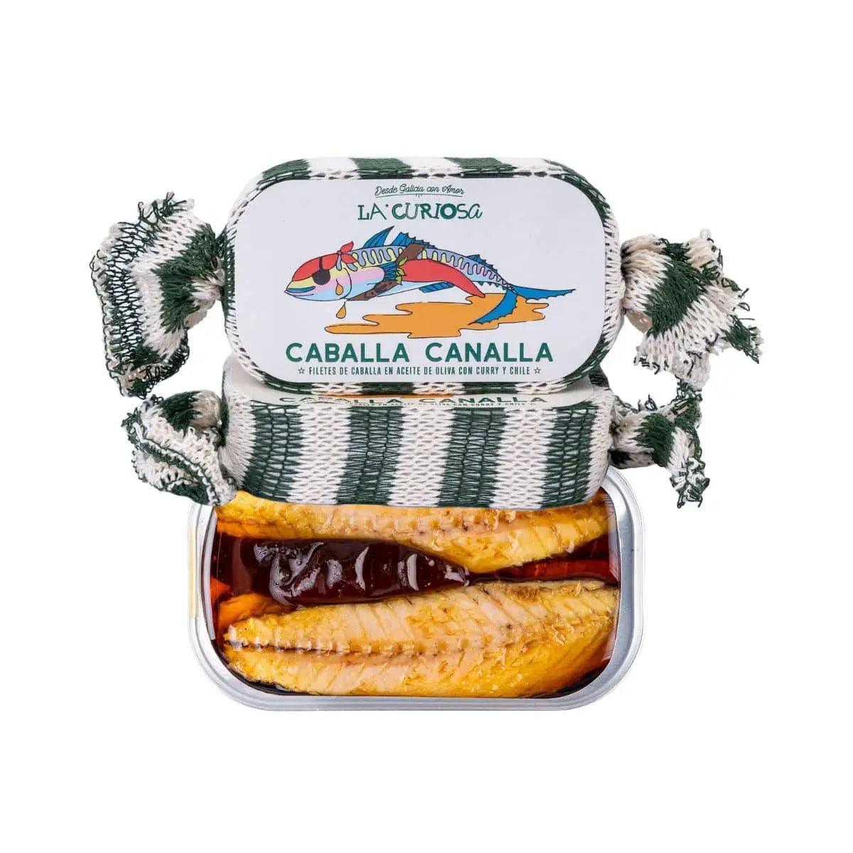 Filetes de caballa canalla, con curry y chile de Conservas La Curiosa