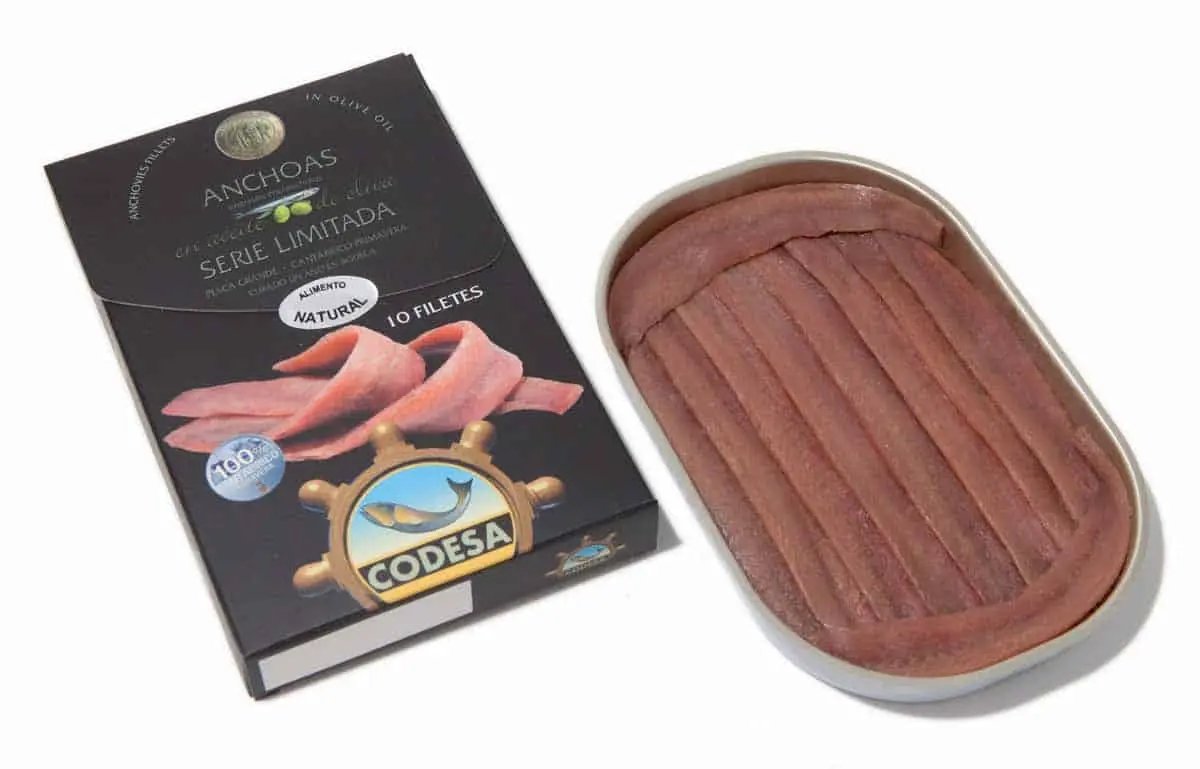 Filetes de Anchoa 10/15 filetes AO LH-120 Etiqueta Negra | Codesa Conservas Codesa