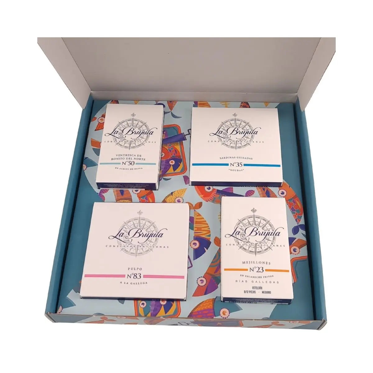 Estuche regalo " Playa de Rodas " Conservas La Brújula Conservas La Brújula