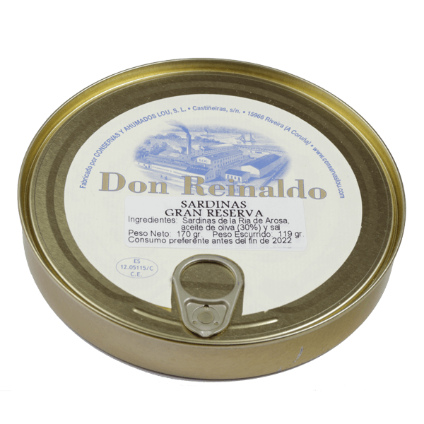 Sardinas en aceite de oliva GRAN RESERVA | Don Reinaldo Don Reinaldo