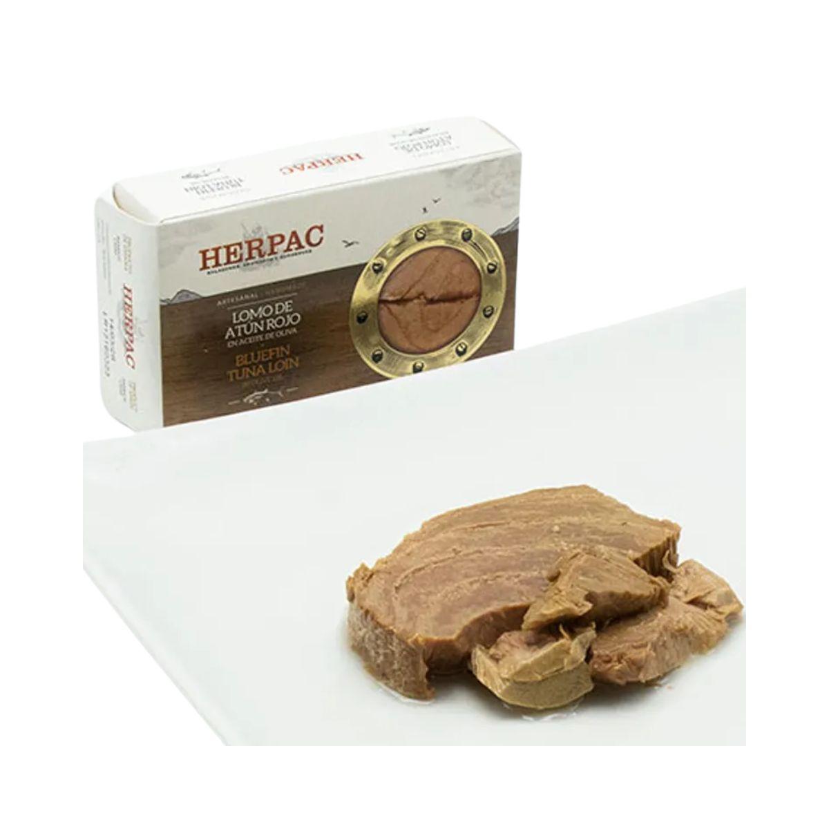 Lomo de atun rojo Conservas Herpac Plato