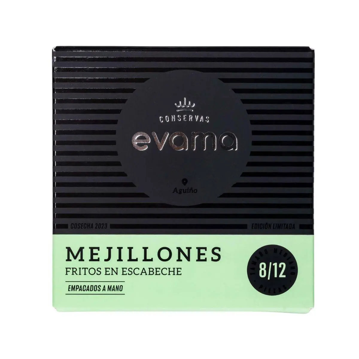 Mejillones fritos en escabeche 8 12pzas Conservas_Evama