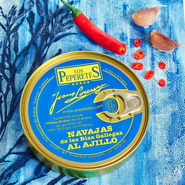 Navajas al ajillo | Conservas Los Peperetes Conservas Los Peperetes
