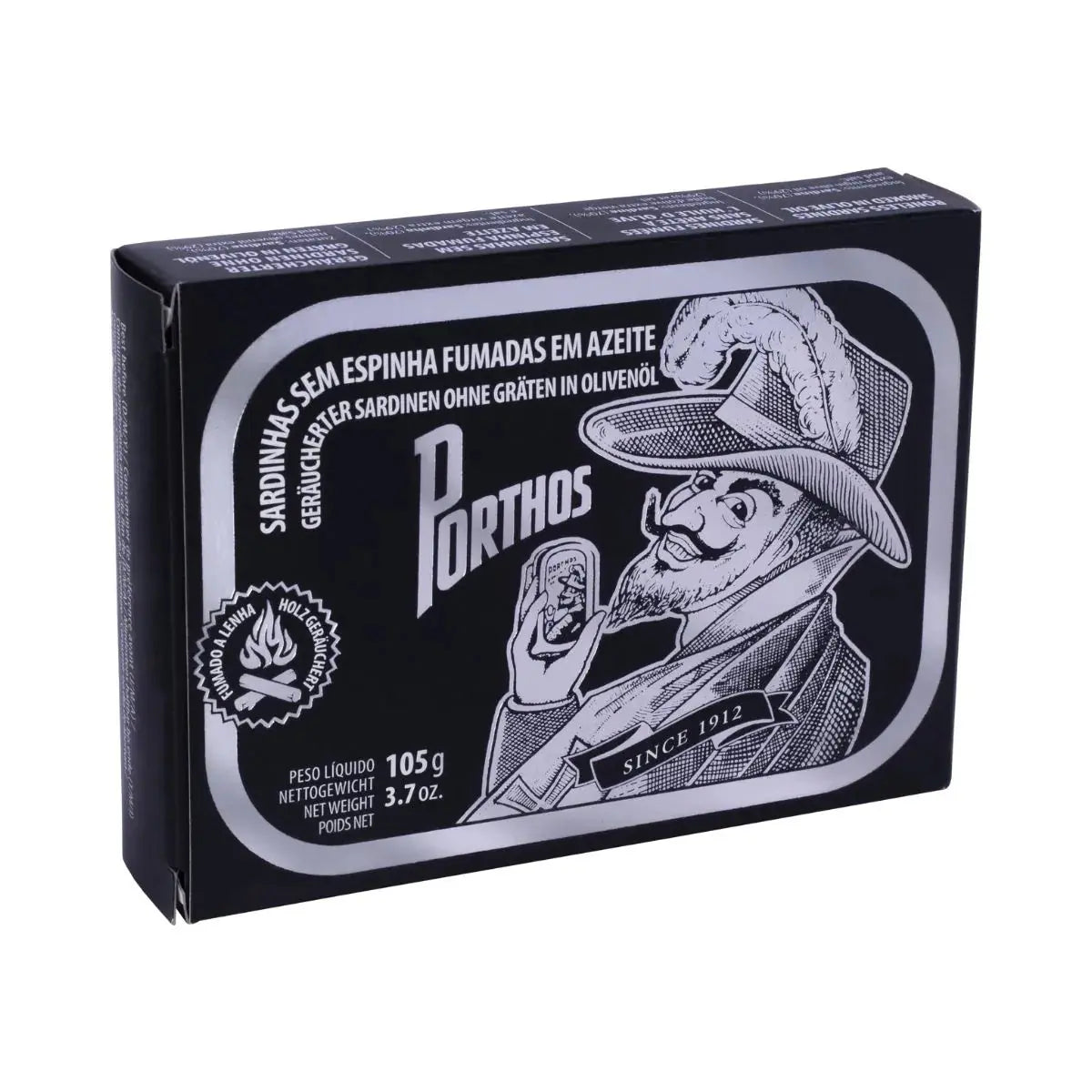 Sardinas Ahumadas sin piel y sin espinas Conservas Porthos Vintage