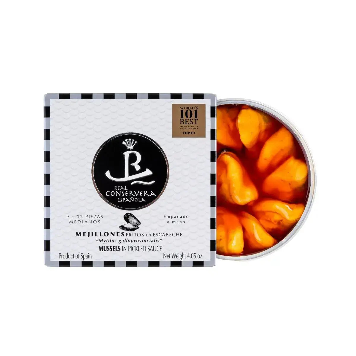 Mejillons en escabeche 9/12 piezas Real Conservera Española
