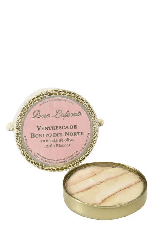 Ventresca de bonito del norte en aceite de oliva | Conservas Rosa Lafuente Conservas Rosa Lafuente