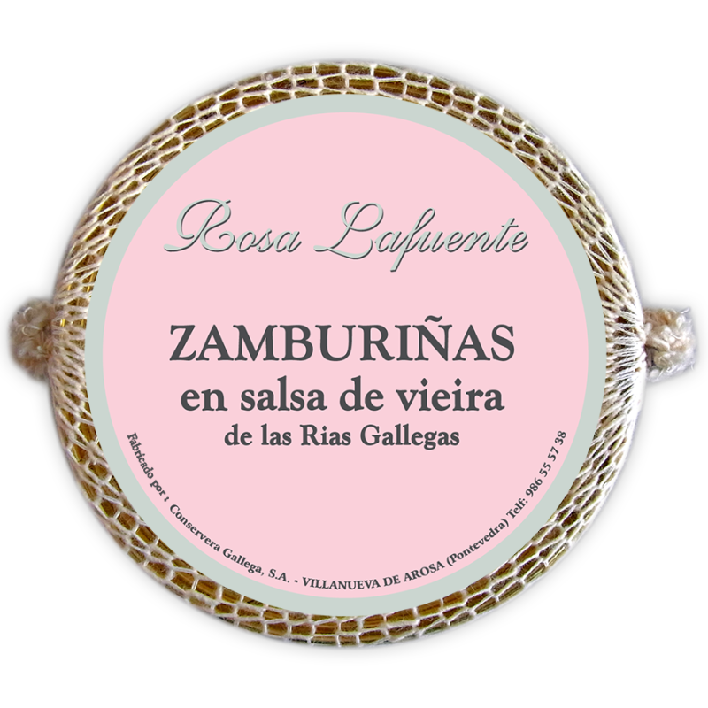 Zamburiñas en salsa de vieira | Conservas Rosa Lafuente Conservas Rosa Lafuente