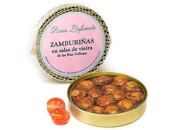Zamburiñas en salsa de vieira | Conservas Rosa Lafuente Conservas Rosa Lafuente
