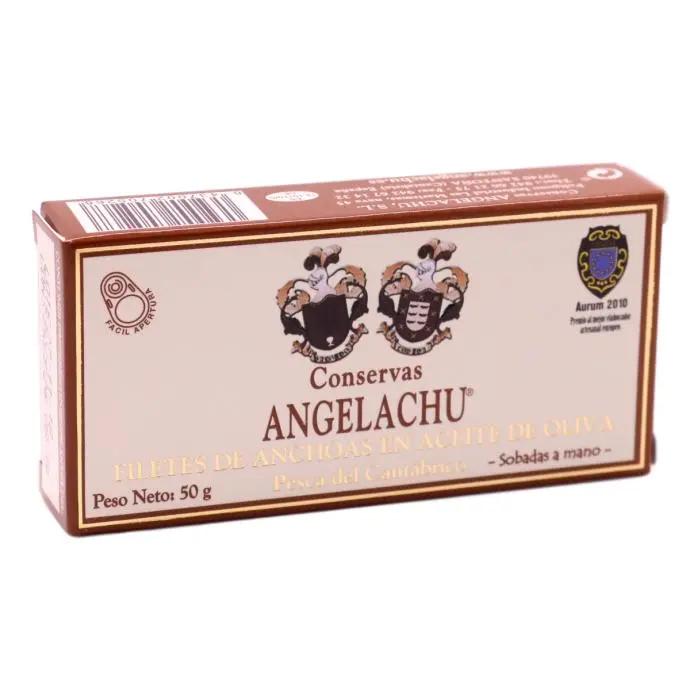 Anchoas de Santoña en Aceite de Oliva 90 grs. | Conservas Angelachu Conservas Angelachu
