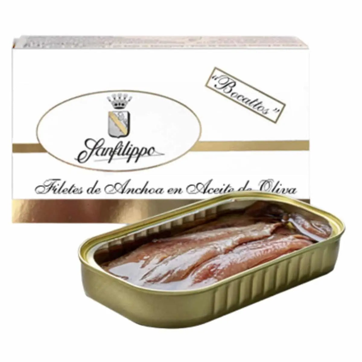 FILETES DE ANCHOA SANFILIPPO, en Aceite de Oliva 9/10 Lomos