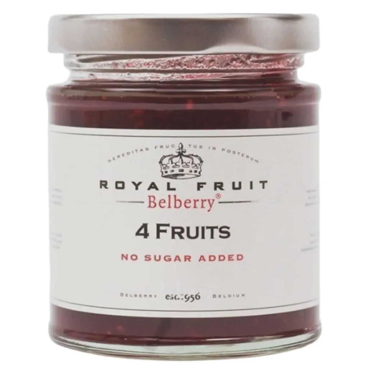 CONFITURA DE 4 FRUTAS SIN AZÚCAR 215GR. BELBERRY