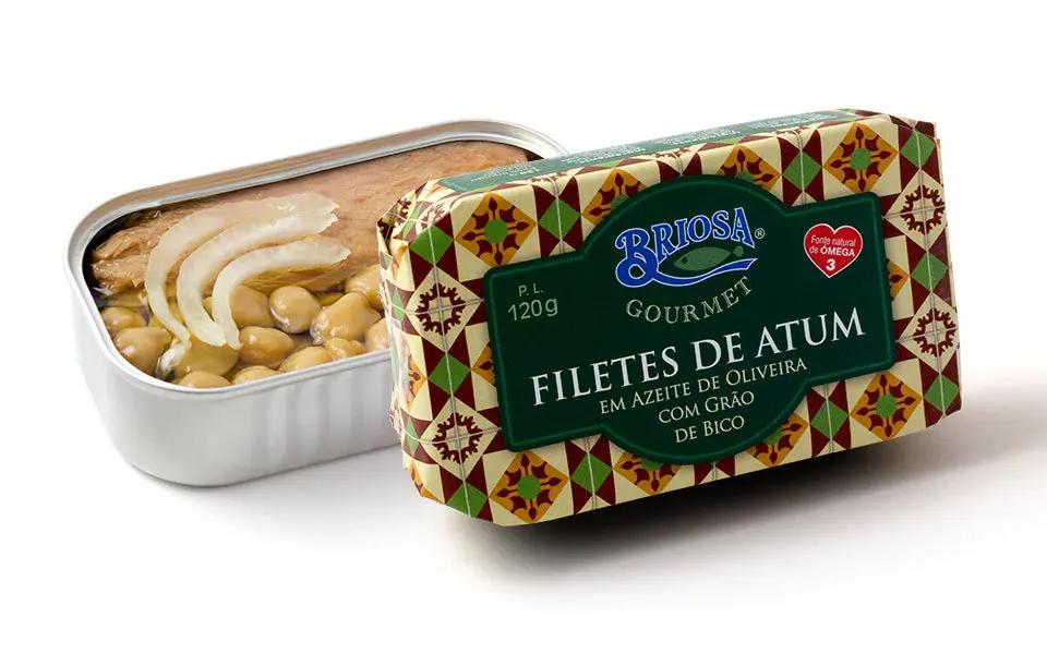Lomos de atún en aceite de oliva con garbanzos | Briosa Gourmet Briosa Gourmet