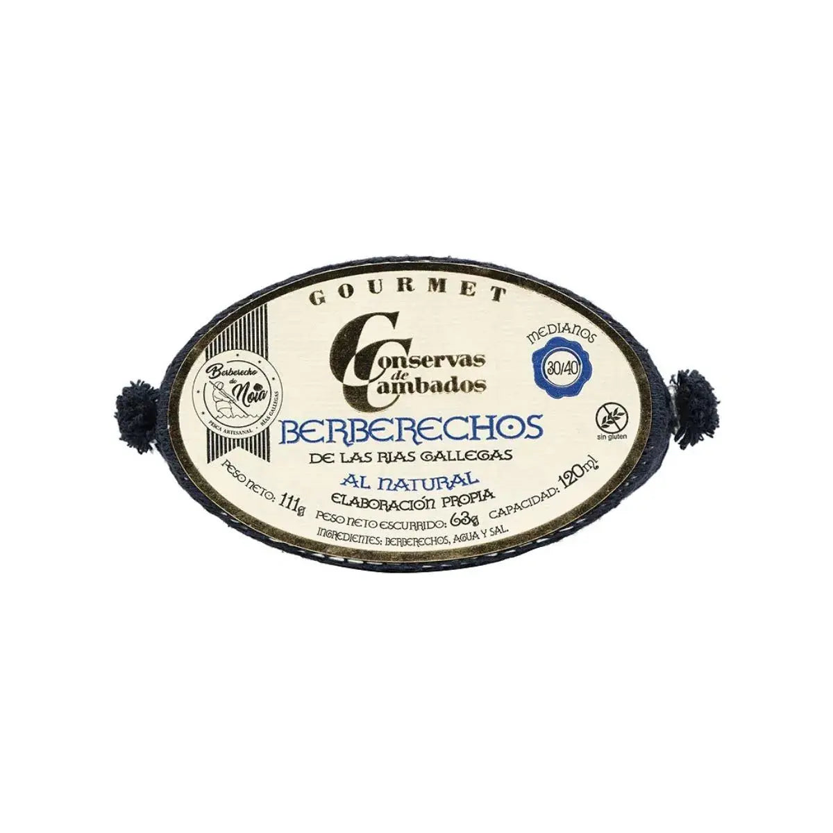 Berberechos de las Rias Gallegas 30/40 piezas Conservas de Cambados