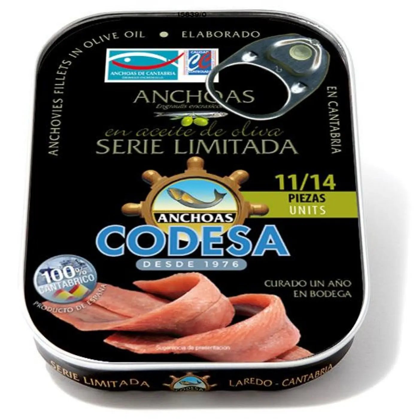 Filetes de Anchoa 11/14 filetes AO Serie Limitada | Conservas Codesa Conservas Codesa